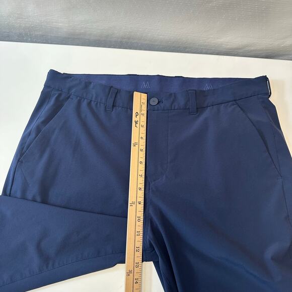 Mizzen Main Helmsman Pants Mens 36x30 Blue Performance Athletic Tapered Stretch - Picture 11 of 12
